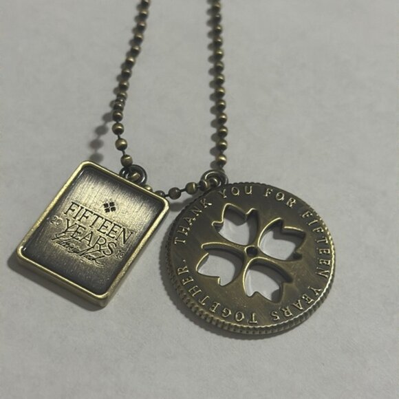 Patricia Nash Fifteen Years Brass Handbag Tag Charm Accent - Picture 10 of 12